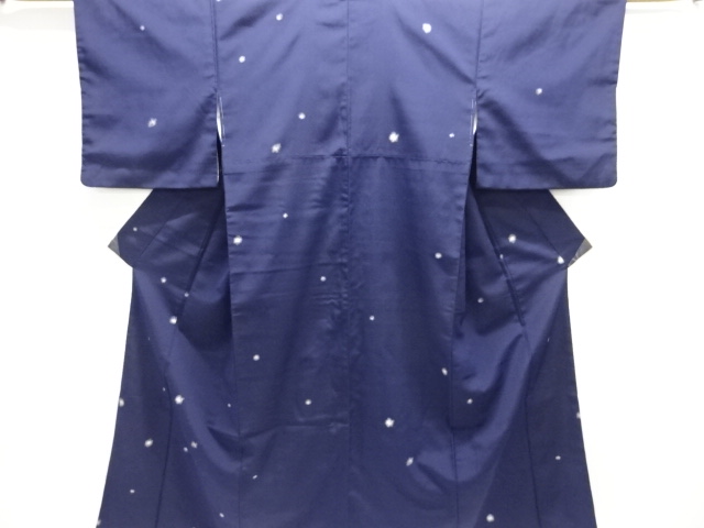 JAPANESE KIMONO / ANTIQUE OMESHI / TAISHO ROMAN STYLE / SILK / WOVEN ABSTRACT DOTS